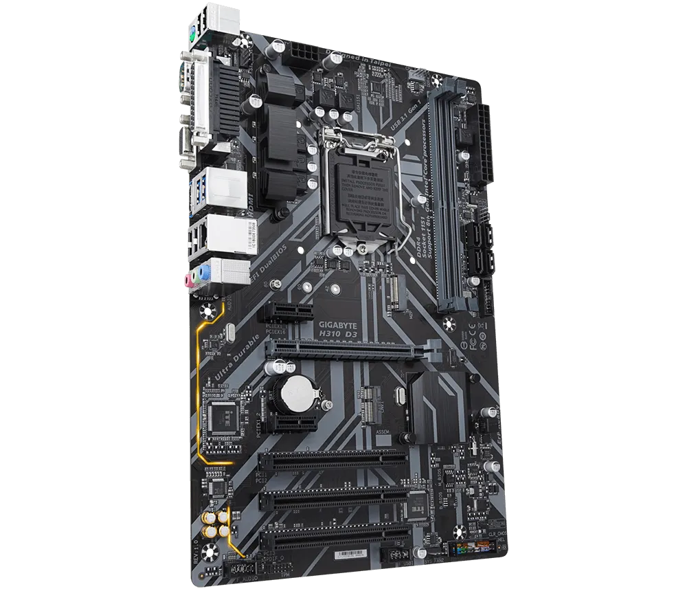 Gigabyte H310 Motherboard – Intel 6th & 7th Gen Support | DDR4 | Stable Performance Used - Image 3