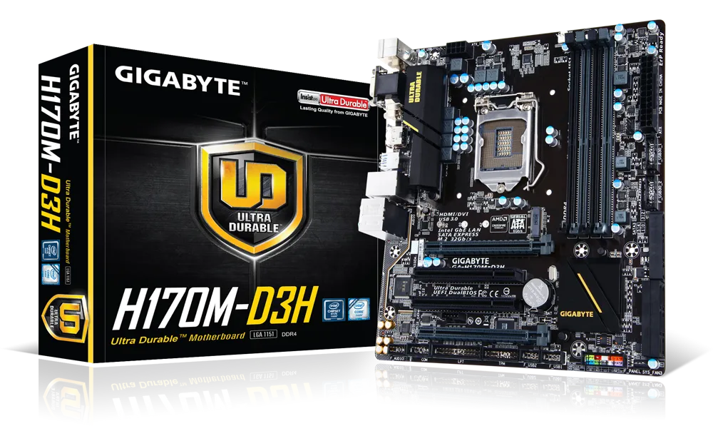 Used Gigabyte H170 Motherboard – Intel 6th Gen Support | DDR4 | M.2 SSD Ready