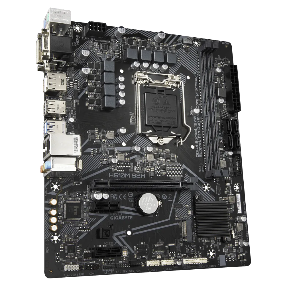 Gigabyte H510 Motherboard – Intel 10th & 11th Gen Support | DDR4 | High Performance Used - Image 3