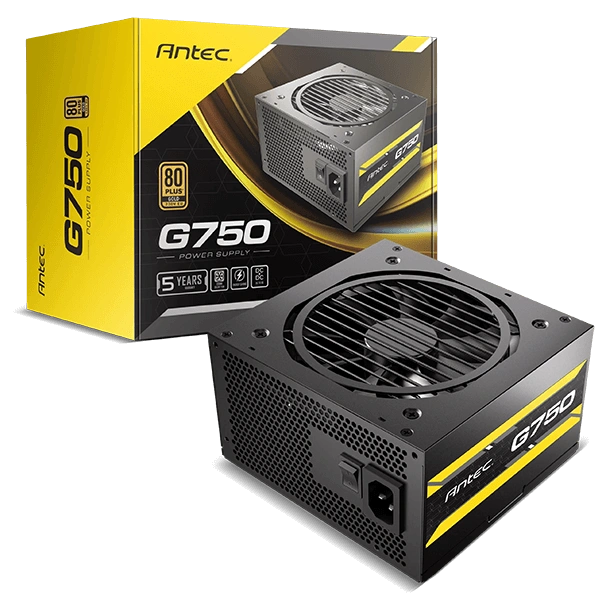 ANTEC ATOM G750 80+ Gold Power Supply – 750W High Efficiency Gaming PSU