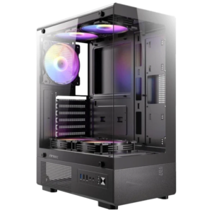 ANTEC VCX300 ARGB Mid-Tower Gaming Case – High Airflow, Tempered Glass Design