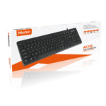 K100 USB Wired Keyboard – Slim Office Keyboard for PC & Laptop