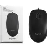 Logitech B100 Optical USB Mouse – Wired Computer Mouse for Office & Home