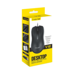 T-WOLF USB Optical Wired Silent Mouse – Quiet Click Ergonomic Computer Mouse