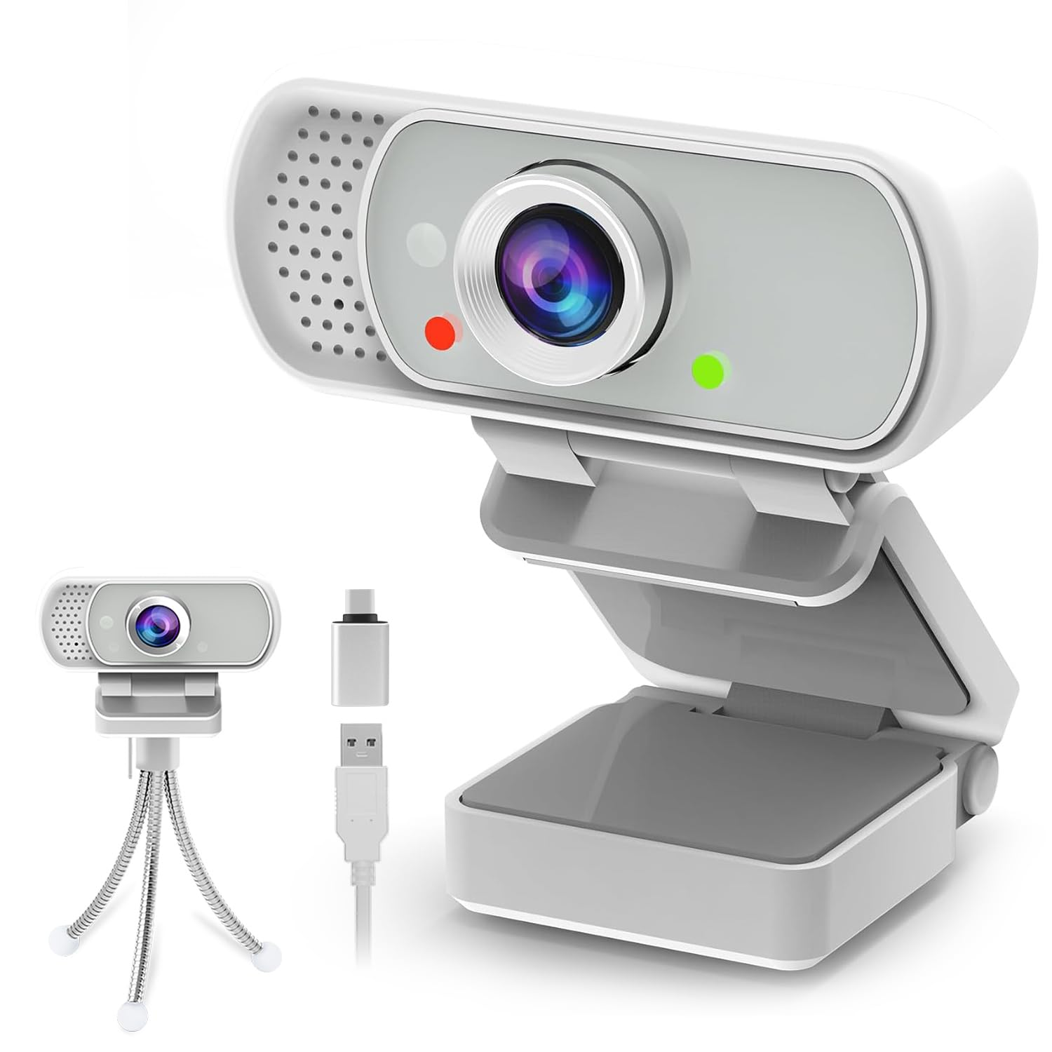 1080P Full HD Webcam – USB PC Camera for Streaming, Meetings & Online Classes